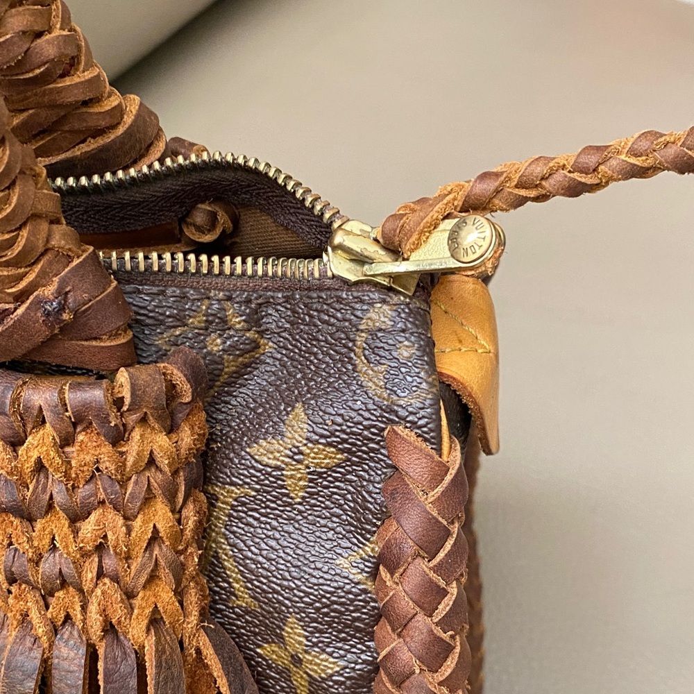 Louis Vuitton Speedy 25 Braided Fringe Satchel Custom Vintage Boho Style - Picture 14 of 16
